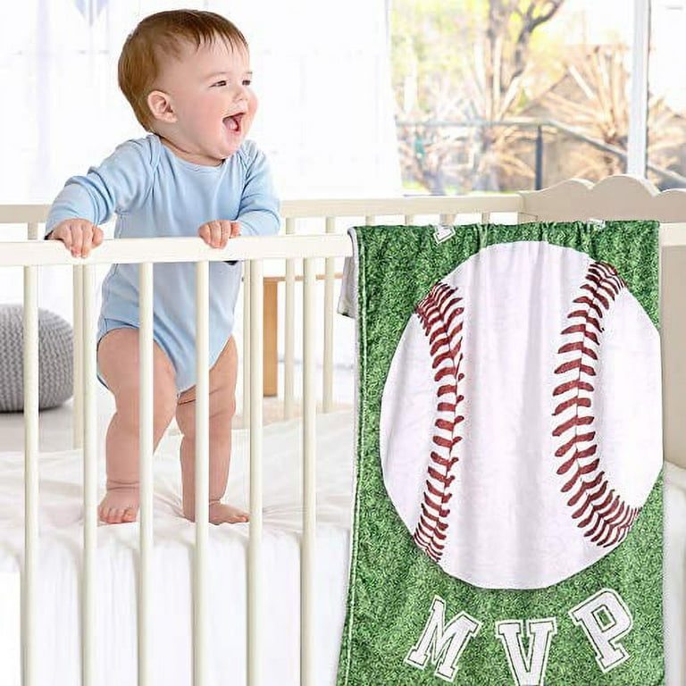 Baseball discount milestone blanket