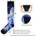 thumbnail image 3 of FREEAMG Butterfly Compression Socks for Men & Women Knee High Stockings for Running, Sport, Hiking & Travel, 3 of 7