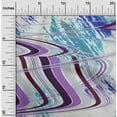 thumbnail image 2 of oneOone Cotton Jersey Purple Fabric Abstract-Abstract Wave Sewing Craft Projects Fabric Prints By Yard 58 Inch Wide, 2 of 5