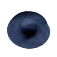 thumbnail image 2 of Women's Big Brim Paper Braid Hat Blue One Size, 2 of 3