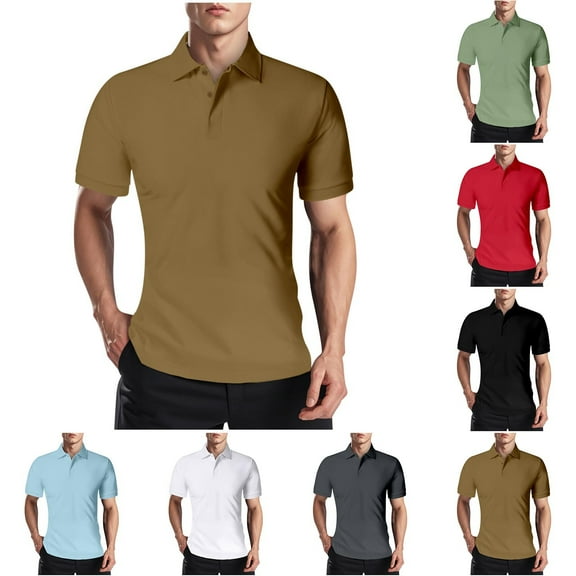 UVEASISHA Mens Short Sleeve Polos Shirts Color Block Collared T-Shirt Mesh Summer Cooling Breathable Golf Tennis Shirt Dark Gray L