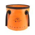 thumbnail image 2 of thinsony Collapsible Bucket Foldable Water Container Portable for Camping 10L Orange, 2 of 9