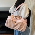 thumbnail image 6 of Gym Duffle Bag for Women, Lightweight Travel Tote, Foldable Overnight Weekends Sport Bag, 6 of 9