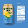 thumbnail image 2 of Spindrift Tea, Lemon Brewed Iced Tea, 4 Cans (12oz Each) – Real Squeezed Fruit Iced Tea, Lightly Sweet, 2 of 6