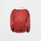 thumbnail image 4 of Sudadera de pareja de cervatillo con cuello redondo suéter de manga larga para mujer en forma de H atuendo diario, 4 of 9