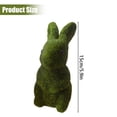 thumbnail image 3 of CoreLiving 2 Pcs Flocked Bunny Figurines for Easter Table Decorations Spring Home Office Indoor Party Centerpieces Cute White Rabbit Statues Ornament Set, 3 of 9
