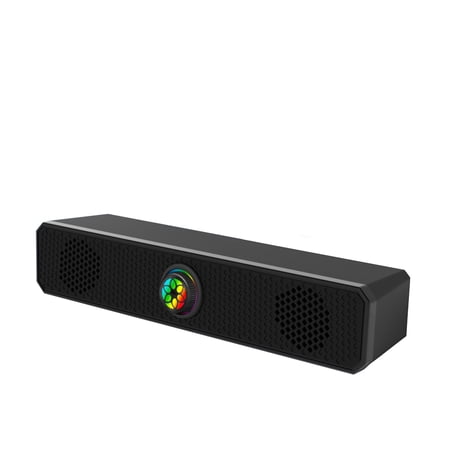 CASAFUN Immersive Audio Computer Speaker: Bluetooth & Wired Connectivity Powerful Subwoofer Unique Illuminated Design for Home Party Outdoor Travel Camping