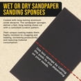 thumbnail image 4 of Dura-Gold 2000 Grit 5" x 2-3/4" Sanding Sponges, Box of 10 - Performance Hook & Loop Wet or Dry Flexible Sandpaper Sponge Pads - For Hand Sanding Blocks, Palm Sanders - Polish Metal, Auto Paint, Wood, 4 of 6
