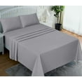 thumbnail image 3 of RUVANTI Flannel Sheets California King - 100% Cotton Brushed Bed Sheet Sets - Deep Pockets 16 Inches (fits up to 18") - All Seasons Breathable & Super Soft - Warm & Cozy - 4 Pcs - Chiseled Gray, 3 of 9