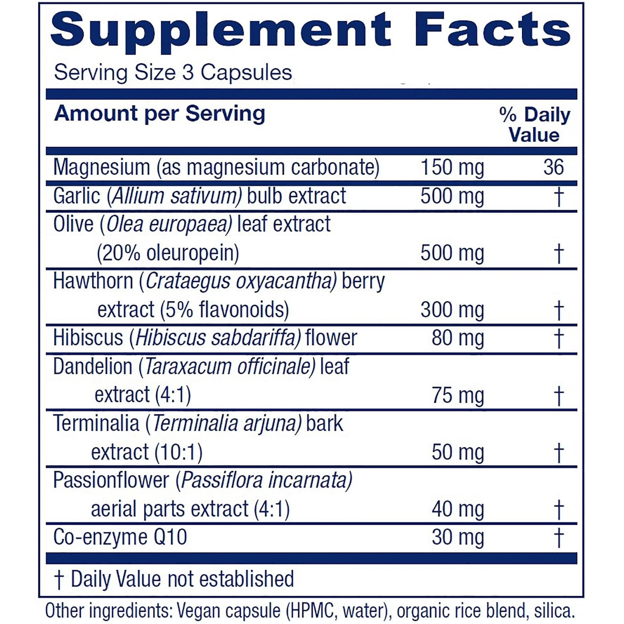 Vitanica Vasoblend Cardiovascular Support Supplement, Vegan Formula, 180 Capsules