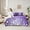 Purple, variant on Castle Fairy Abstract Flying Butterflies Twin Bedding Sets 7-Piece for Adults Female Men,Crystal Bling Glitter Bedding Comforter Set Microfiber,Graffiti Splash Breathable Sheet Sets