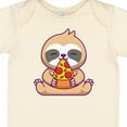 thumbnail image 4 of Inktastic Sloth Pizza Boys or Girls Baby Bodysuit, 4 of 5