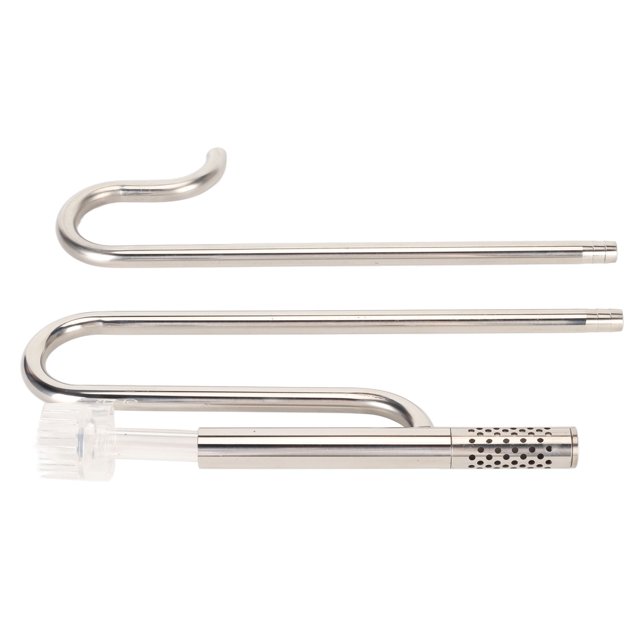 Inflow Outflow Pipe Set Outflow Inflow Water Pipe With Acrylic Fixing Holder Adjustable 304 Stainless Steel Fish Lily Pipe With Skimmer For Aquarium Filter