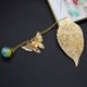 thumbnail image 1 of Marcapáginas con forma de pluma de metal clásico de estilo chino, bonito material de latón, mariposa, flor eterna, regalos de papelería creativos, 1 of 5