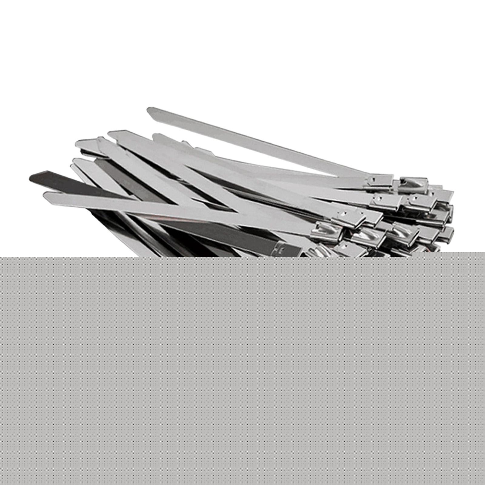 thumbnail image 5 of 100 Pieces Zip Ties Stainless Steel Cable Organizers Heavy Duty Self Locking Design for Home Workshop Fencing, 5 of 9