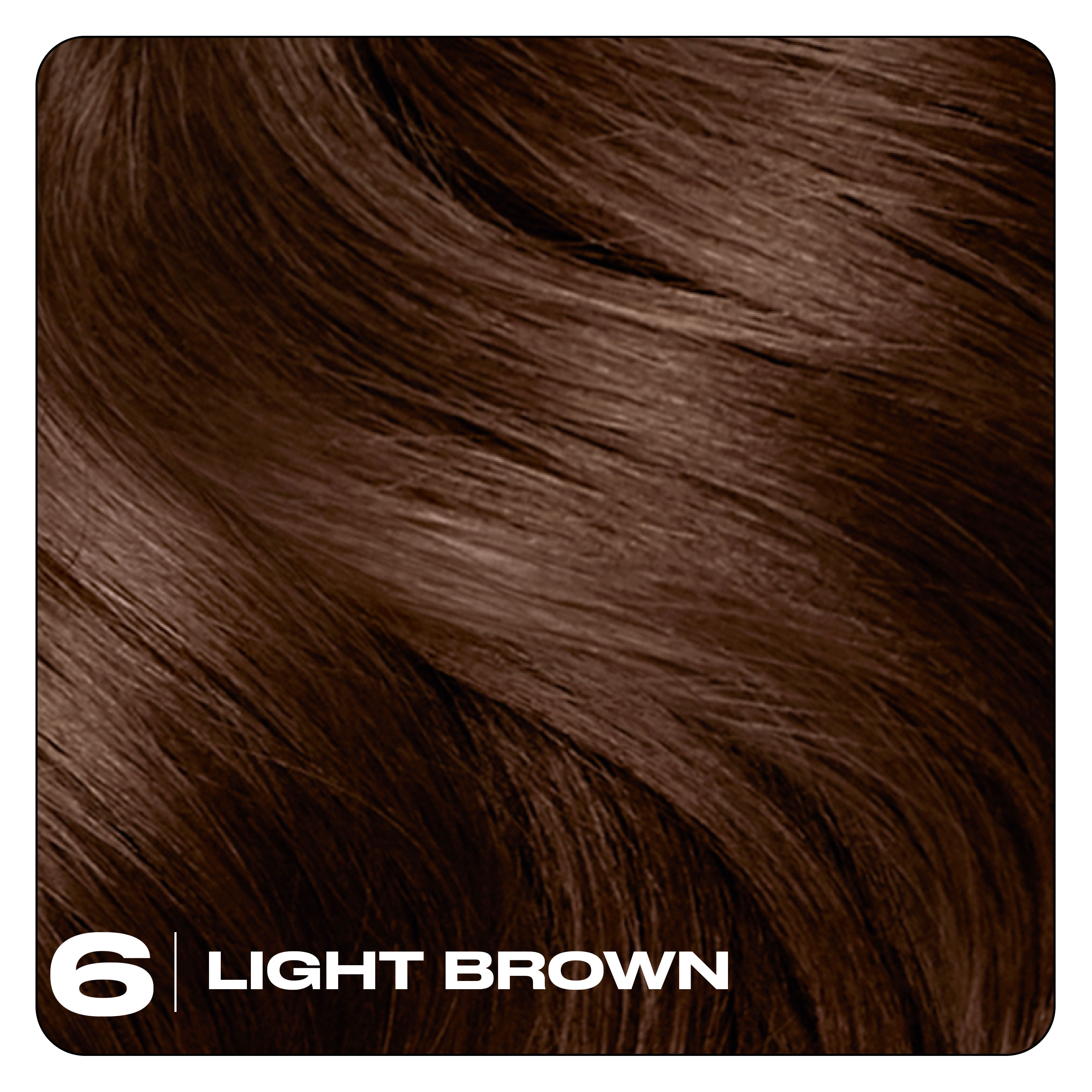 Clairol Nice'n Easy10 Permanent Hair Color Cream, 6 Light Brown, Hair Dye, 1 Application