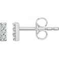 thumbnail image 3 of 14K Rose .05 CTW Diamond Bar Earrings in 14k Rose Gold, 3 of 5