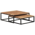thumbnail image 1 of Mesas de Centro Anidadas vidaXL de Madera Maciza de Acacia 2 pcs, 1 of 9