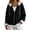 01 Black, variant on Fewfanhot Women Clothing Sherpa-Lined Fleece Full-Zip Hooded Jacket with Drawstring