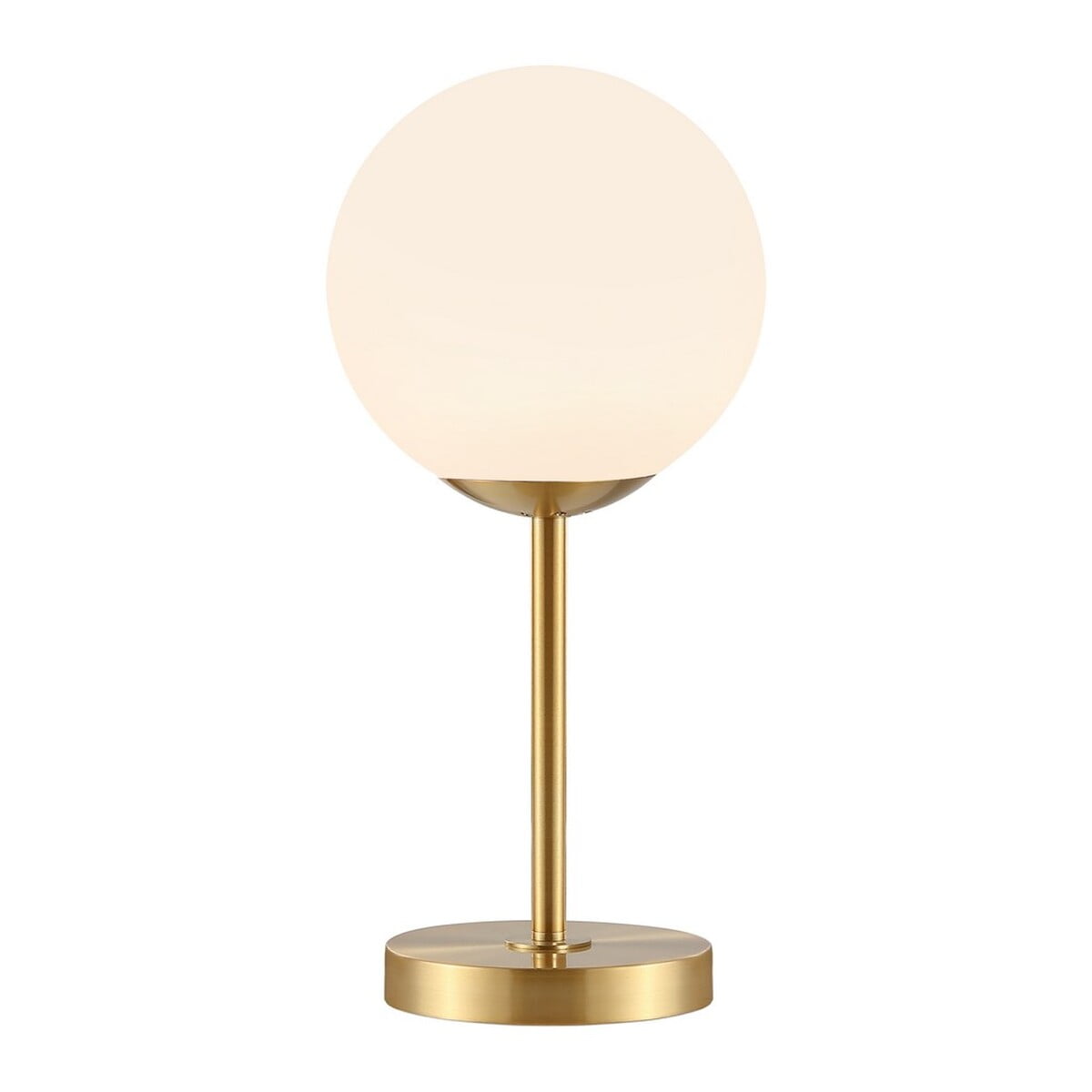 SAFAVIEH Gemini 17 in. Mid-Century Sphere Iron Table Lamp, Gold