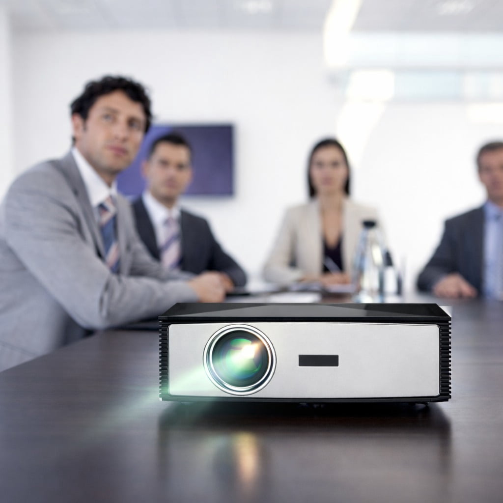 Boss Projector Mini 4K Support, Portable Smart Projector with Wifi 6 and Bluetooth, 5000 Lumens, Auto Keystone, Android 12
