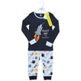 thumbnail image 2 of Hudson Baby Boy Cotton Pajama Set, Space, 2 Toddler, 2 of 4