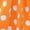 Orange, variant on Orange Polka Dot Strapless A-Line Maxi Dress For Women