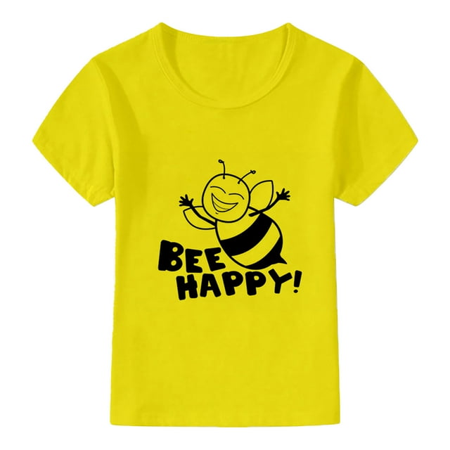 Toimothcn T-shirt pour Fille Tout-Petit Imprimé Animal Mignon Manches Courtes Col Rond T-Shirts Barethable Coupe Décontractée Hauts Vêtements d'Été Confortables