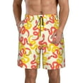 thumbnail image 2 of Uemuo Snake Pattern Men's Swim Trunks Hawaiian Beach Bathing Suit Swimsuits Beach Quick-Dry Shorts with Pockets-Small, 2 of 9