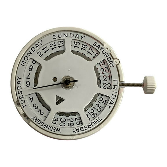 1x 25.60MM Quartz Watch Movement, 3 Hand, 1 Jewel, Date at the 3 Watch DIY Accessory for Swiss