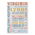 thumbnail image 2 of Virginia, Typography (19x27 inches, Premium 500 Piece Jigsaw Puzzle for Adults and Family, Made in USA), 2 of 4