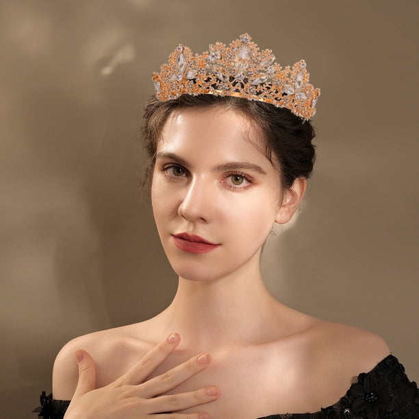 Queen Pageant Crown Headband Kigeli 4 Pack Queen Tiara for Women Pageant Crown with Combs  main image 4