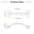 thumbnail image 2 of Uxcell 8Pcs 5.4" Gate Handle with Screw for Kitchen Closet Door, White, 2 of 6