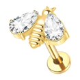 thumbnail image 1 of 1PC Titanium Ear Piercing Cartilage Earrings Tragus Helix Pirsing Labret Piercing Cross Ear Lobe Lip Rings Daith Jewelry Women FJH, 1 of 6