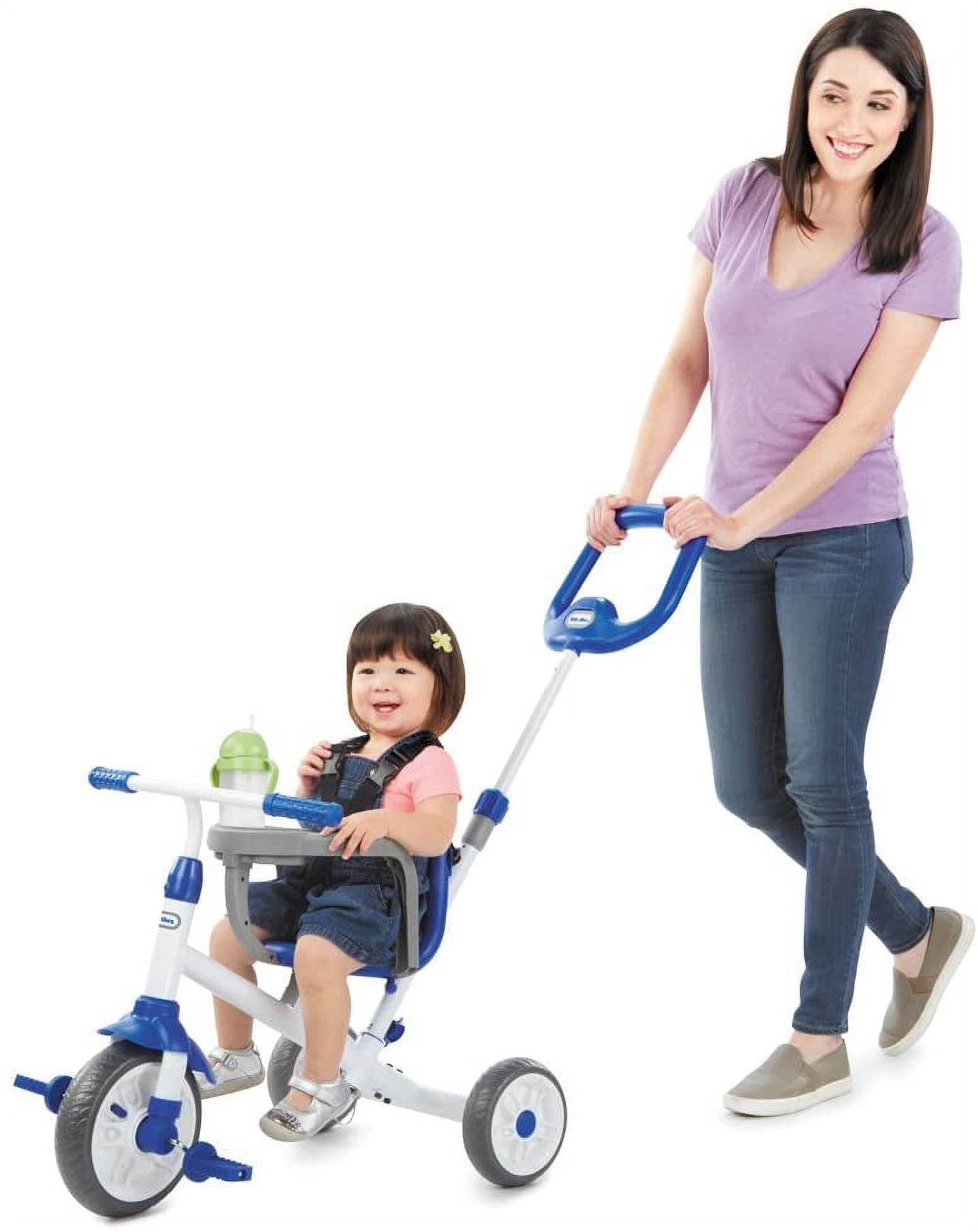 Little Tikes Ride N Learn 3 in 1 Blue Trike Convertible Tricycle Toddlers with Three Stages of Growth Kids Boys Girls 9 Months to 3 Years Walmart