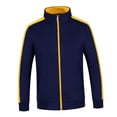 thumbnail image 1 of Chaqueta de Vellón Caliente Baoblaze Ropa de Trabajo con Cremallera Completa Talla S-XXL Azul marino + amarillo Fleece Warm Jacket, 1 of 8