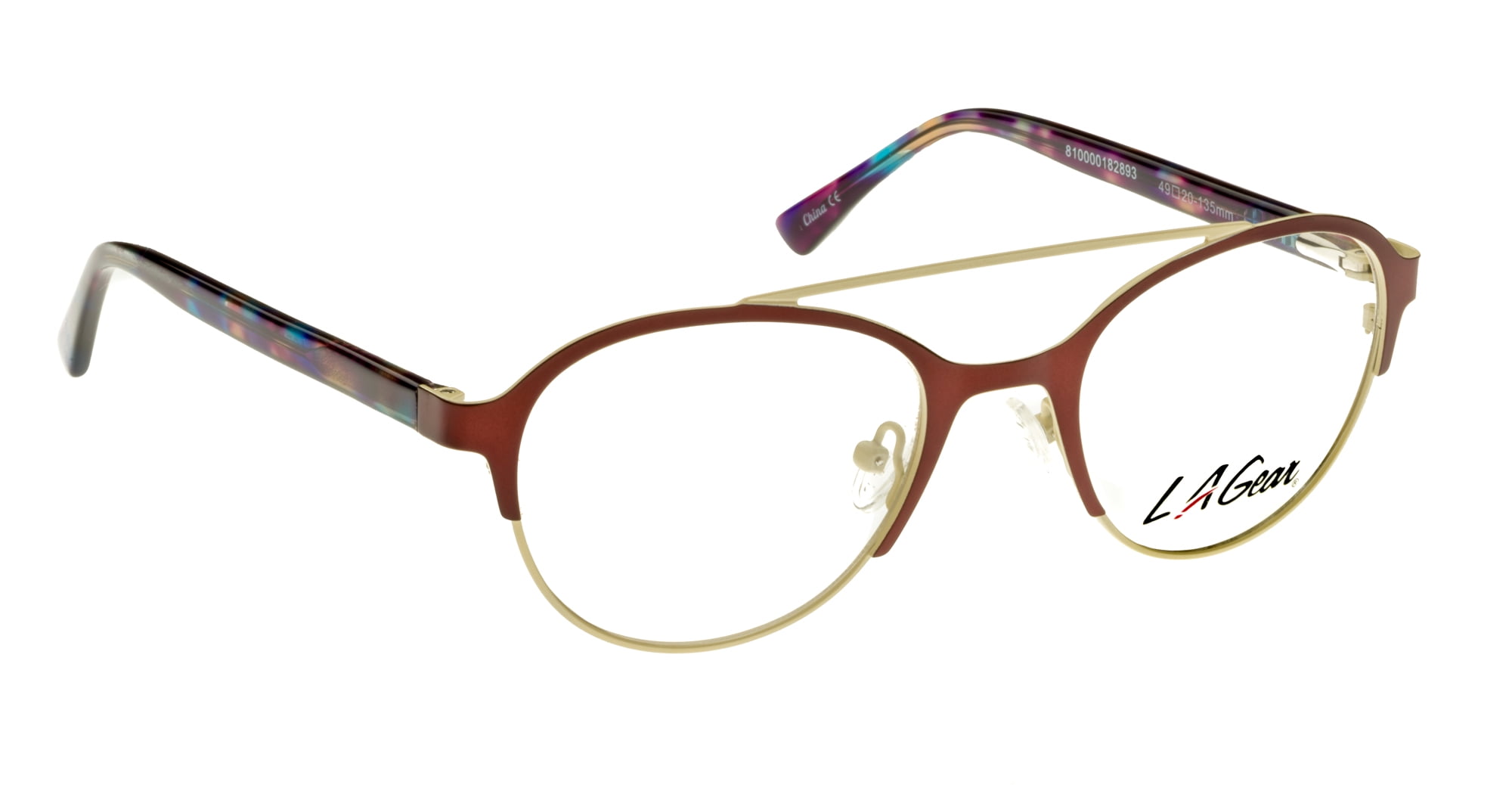 Fashion Designer Eyeglasses Frame with Case for Women LA Gear Ooh La