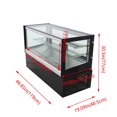 thumbnail image 3 of 3 Layers Desktop Refrigerated Cake Display Cabinet Cake Display Case Rear Opening Door 220V, 3 of 13