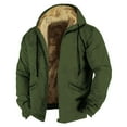 thumbnail image 1 of Veste pour Hommes Manteau Chaud à Capuche Doux Confortable Léger Sports d'Hiver Tendance Mode, 1 of 2