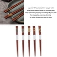 thumbnail image 4 of Palillos de Madera Chinos, Palillos de Sándalo Rojo con Patrón Acanalado, Palillos de Madera Reutilizables para Cocinar y Comer, Regalo, 4 of 4