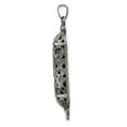 thumbnail image 2 of Auriga Fine Jewelry 925 Sterling Silver Solid Antiqued Mezuzah Pendant for Women (L - 42.21 mm, W - 8.89 mm), 2 of 6