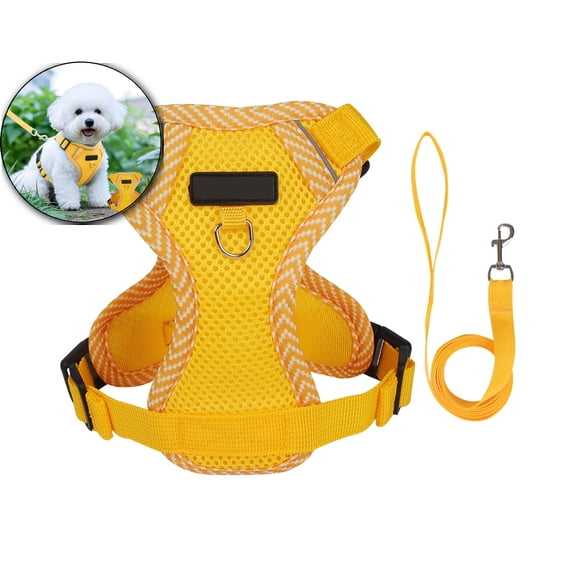 VQPeo Cat Harness and Leash Set, Dog Harness with Multifunction Dog Leash, Escape Proof Soft Adjustable Vest Harnesses for Outdoor Walking