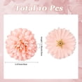 thumbnail image 2 of 10 piezas de flores artificiales de 40 x 30 mm, crisantemo rosa, adornos de flores, ramo de bolas para bodas, fiestas, decoración del hogar y la oficina., 2 of 3