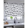 thumbnail image 5 of Sheer Curtains 54 Inch Length, Golf Semi Sheer Curtains Light Filtering Window Treatment, Modern Geometric Abstract Balls Textured Privacy Voile Drapes for Living Room Bedroom 52x54 Inch, 5 of 7