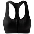 thumbnail image 4 of Wyongtao Women Workout Sets 2 Piece Yoga Outfits Seamless Ribbed Halter Neck Sports Bra Crop Tank Top High Waist Biker Shorts Exercise Set,Black L, 4 of 5