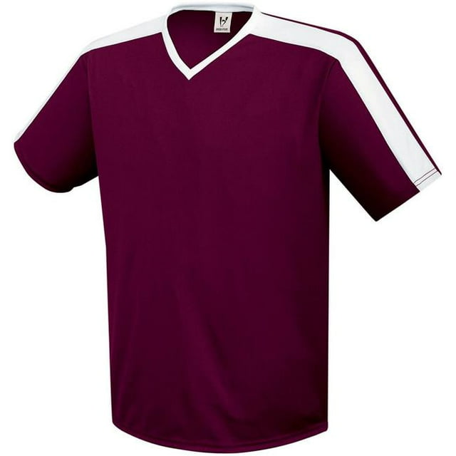 Adult Genesis Soccer Jersey, Maroon & White - Small
