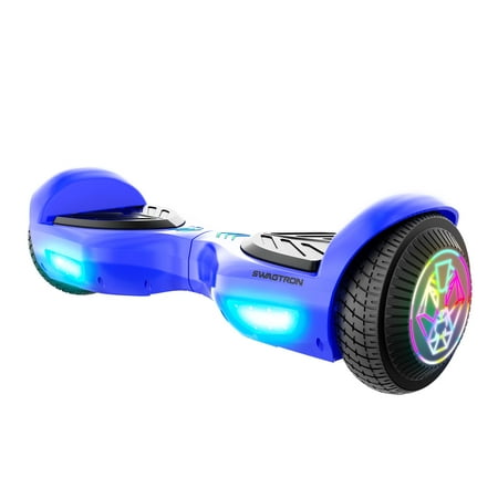 Swagtron Swag BOARD EVO V2 Hoverboard with Light-Up Wheels and Balance Assist, Exclusive UL-Compliant Life Po™ Battery Tech
