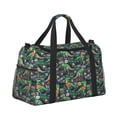 thumbnail image 2 of Balery Dinosaur Plays Soccer Bolsa de Gimnasio para Mujeres, Bolsa de Viaje con Bolsillo Húmedo, Bolsa de Fin de Semana para Mujeres, Bolsa de Viaje Resistente al Agua, 2 of 7