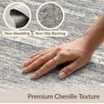 thumbnail image 6 of ODIKA Horizontal Stripes Southwestern Faded Motifs Scattered Bands Stain Resistant Low Profile for Dorm Room, Small Living Apartment, 6 of 7