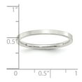 thumbnail image 2 of 925 Sterling Silver Polished Flat Band 2mm Comfort-Fit Flat Size 11.5 Band Ring Ring for Women and Men, 2 of 2